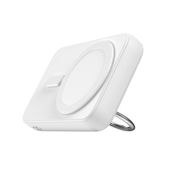 Joyroom JR-W050 20W MagSafe 10000mAh bancă de alimentare fără fir cu inel și suport, alb