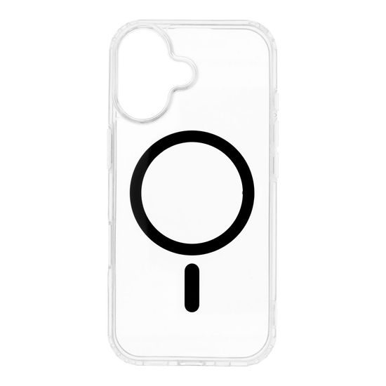 Θήκη Drop Glue Colorful Ring Mag Cover με MagSafe, iPhone 17, μαύρη