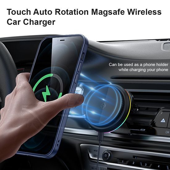 Βάση αυτοκινήτου MagSafe με ασύρματη φόρτιση και αυτόματη περιστροφή