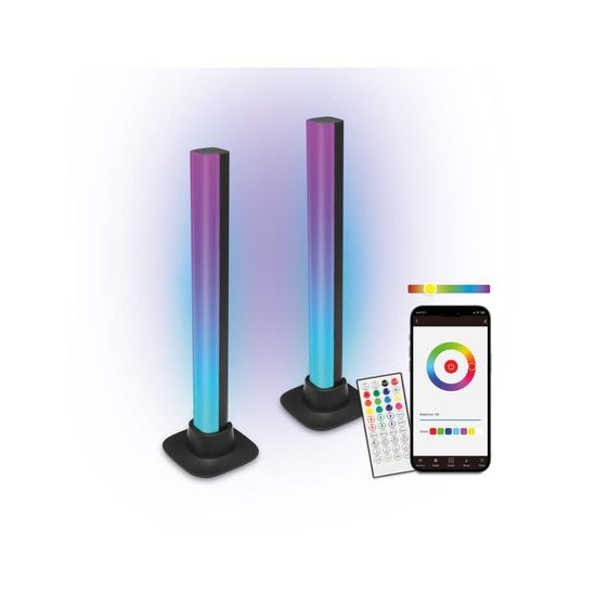 Lightbars SmartLED Ksix, 5W, 35 lumnov, daljinski upravljalnik, RGBIC, WiFi
