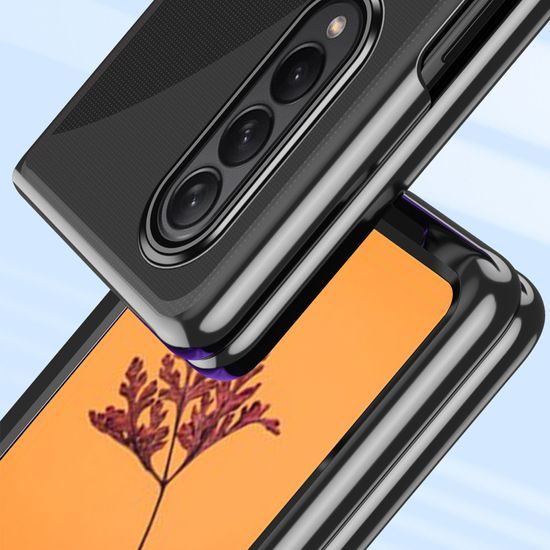 Plating Case za Samsung Galaxy Z Fold 4, črn