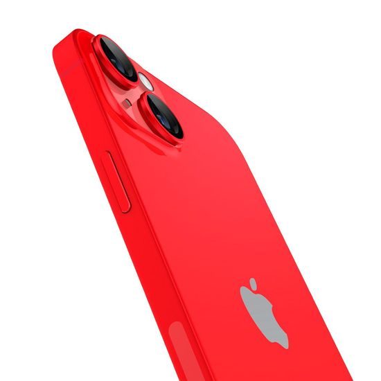 Spigen Optik.TR Ez Fit ochrana fotoaparátu, 2 kusy, iPhone 14 / 14 Plus / 15 / 15 Plus, červená