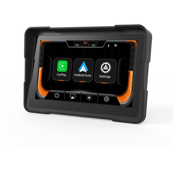 Motociklistički 7" CarPlay zaslon s bežičnim Apple CarPlay i Android Auto