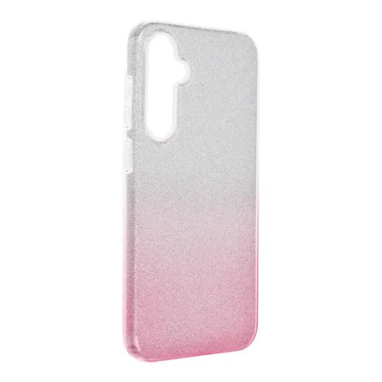 Husă Forcell Shining, Samsung Galaxy S23 FE, roz argintie