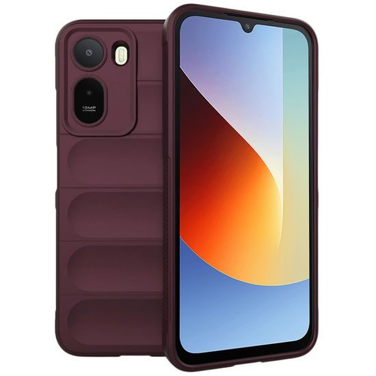 Magic Shield Schutzhülle für Xiaomi Redmi A7 Pro 4G - TPU Handyhülle mit Kameraschutz - Weinrot