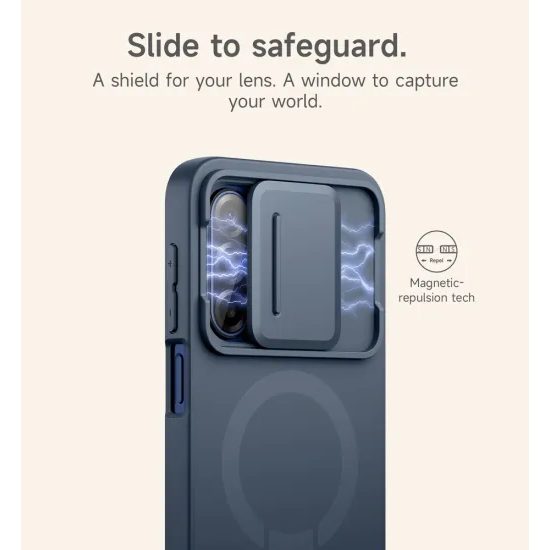 Suritch MagSafe Kickstand Camprotector maska Samsung Galaxy A57, plava