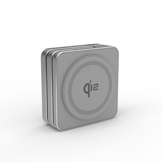 JP Ασύρματος Αναδιπλούμενος Φορτιστής Qi2 3σε1 Αλουμινίου 15W, γκρι