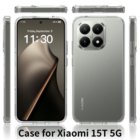 Husă transparentă, Xiaomi 15T, transparent