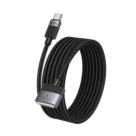 Hoco Magnetische Kabel USB-C naar MagSafe 3 - Mag3 U141, 5A 140W, 1,8m - Zwart