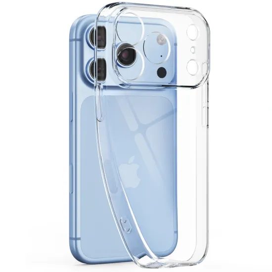 iPhone 17 Pro Max / 18 Pro Max skaidrus dėklas – Tech-Protect FlexAir – skaidrus
