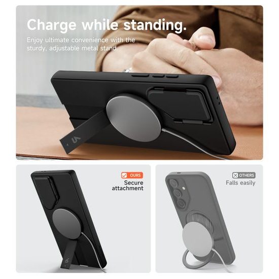 Suritch MagSafe Kickstand Camprotector obal Samsung Galaxy S24 Ultra, černý