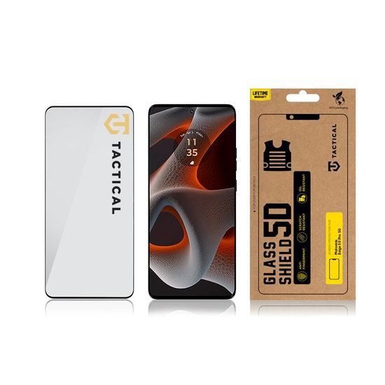 Tactical Glass Shield 5D προστατευτικό γυαλί για Motorola Edge 50 Pro 5G, μαύρο