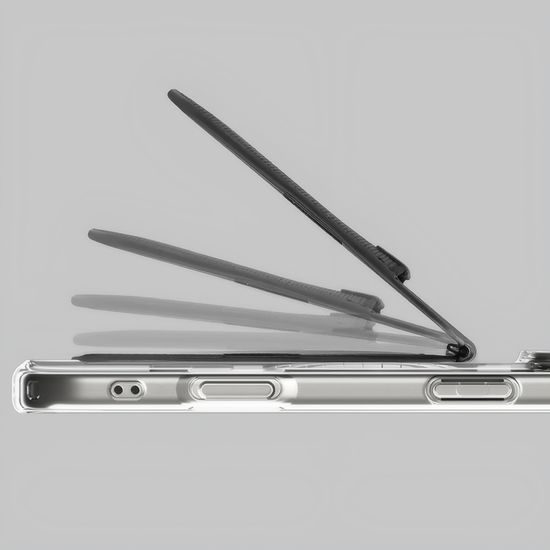 Spigen MagSafe Slim Fold Tripod S314-4 magnetiline kaardihoidja ja alus iPhone'ile kuni 12 kaardile – must