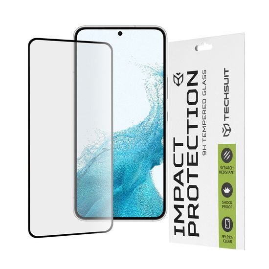 Techsuit 111D Προστατευτικό Γυαλί, Samsung Galaxy S22 5G / S23, Μαύρο