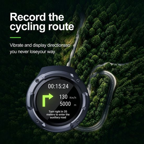 RideCore RC10 AMOLED Navigationsgerät für Fahrrad, E-Bike und Motorrad - Smartes Display mit 850 Nits Helligkeit und IP67 Schutz