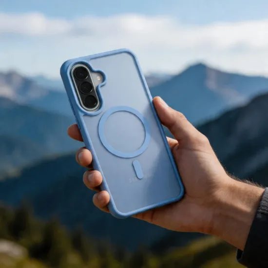 Tech-Protect MagMat MagSafe, Samsung Galaxy A57 5G, niebieski matowy