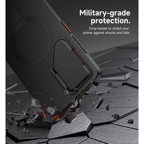 Suritch MagSafe Kickstand Camprotector Θήκη Samsung Galaxy S25 Ultra, Μαύρη