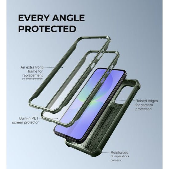 Dexnor 360 Kickstand Camprotector θήκη Samsung Galaxy A17, πράσινη