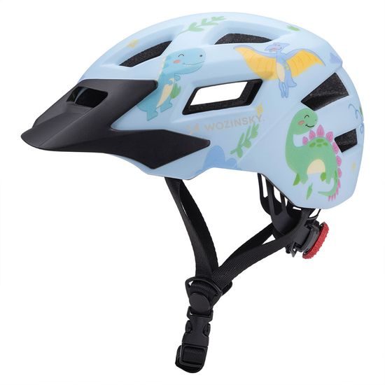 Casco da ciclismo per bambini Wozinsky con visiera rimovibile XS, azzurro