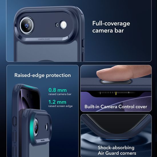 Θήκη ESR Classic Hybrid HaloLock MagSafe, iPhone Air, frosted blue