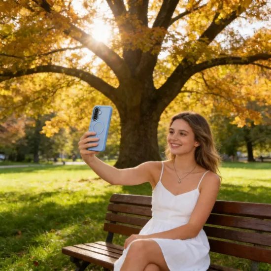 Tech-Protect MagMat MagSafe, Samsung Galaxy A57 5G, niebieski matowy