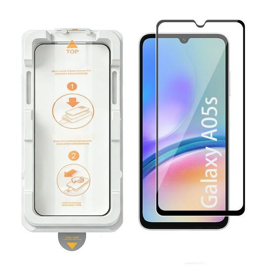 Wency Magic Box 5D Σκληρυμένο Γυαλί με Εύκολη Εφαρμογή, Samsung Galaxy A05s, Μαύρο