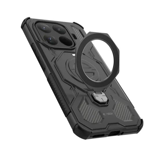 Tech-Protect TacticStand MagSafe Hoesje - Xiaomi 15T Pro - met Standaard - MagSafe geschikt - Zwart