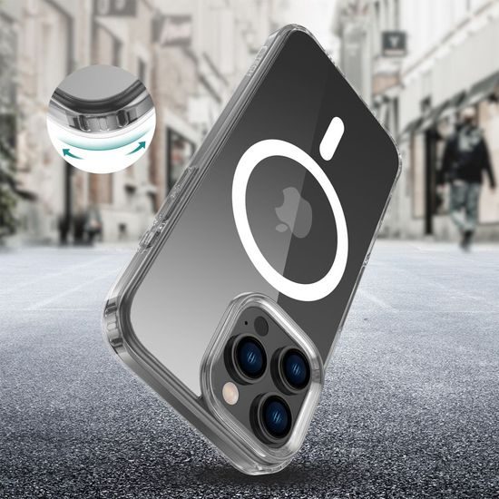 Tech-Protect Flexair Hybrid z MagSafe, iPhone 16 Pro Max, prozoren
