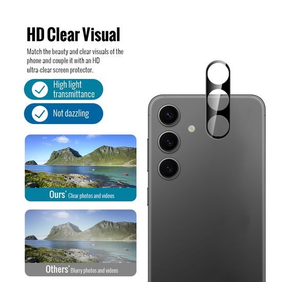 JP 5D Combo pack, Sada 2 5D tvrzených skel a 2 sklíček na fotoaparát, Samsung Galaxy S26