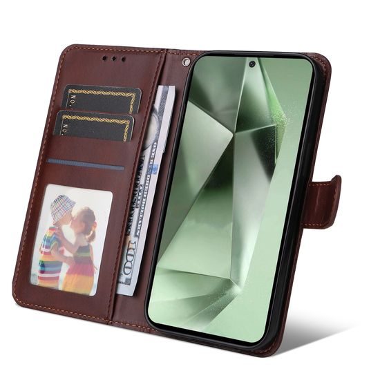 Magnet Case, Samsung Galaxy S24 FE, hnedý
