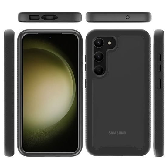 Techsuit Defense360 Pro + Ochranná fólia, Samsung Galaxy S23 Plus, čierny
