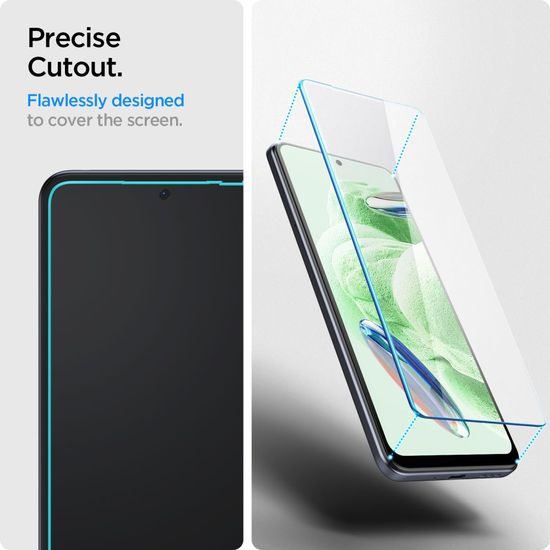 Spigen Glas.Tr Slim Tvrdené sklo 2 kusy, Xiaomi Redmi Note 12 5G / Poco X5 5G