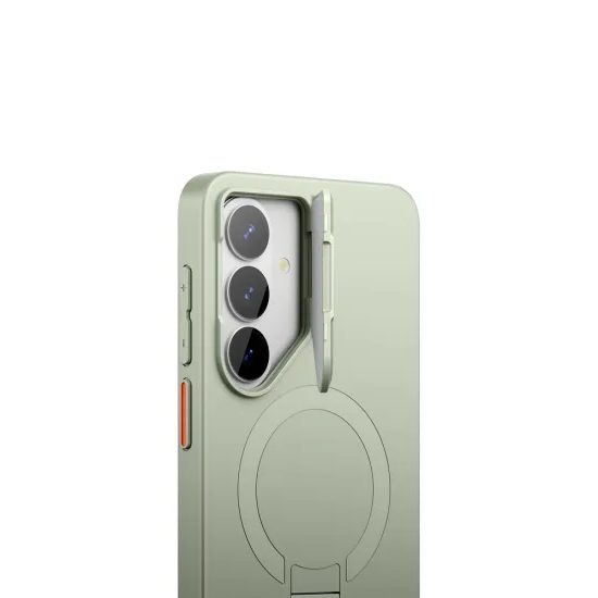 Suritch MagSafe Kickstand Camprotector obal Samsung Galaxy S26 Plus, zelený