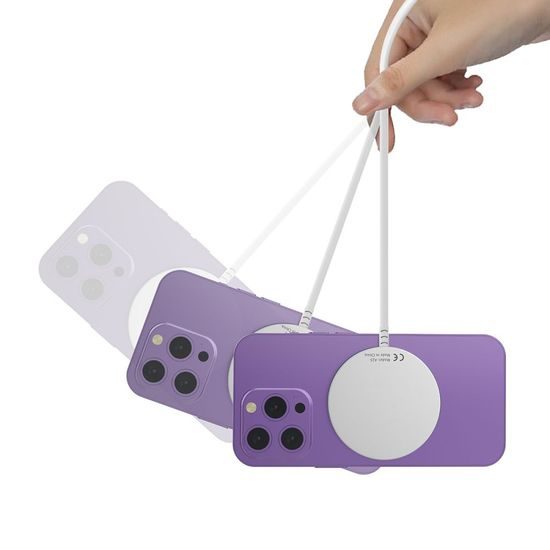 Tech-Protect QI15W-A25 Магнитна безжична зарядка MagSafe, бяла