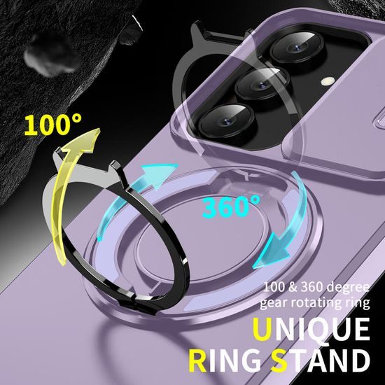 Camslide Stand maska, Samsung Galaxy S25 FE / S26 FE, ljubičasta