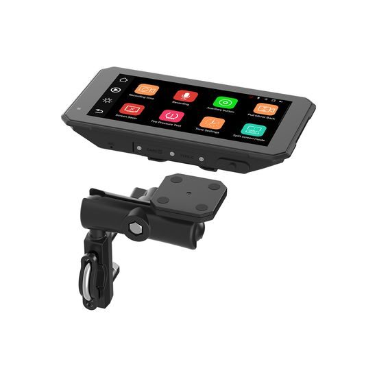 Motociklistički zaslon 6" s prednjom i stražnjom kamerom, GPS-om i TPMS-om te bežičnim Apple CarPlay i Android Auto