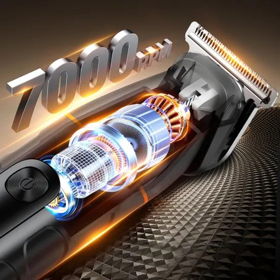 MAXGROOM LK-892 Πολυλειτουργική κουρευτική μηχανή με εναλλάξιμα εξαρτήματα, μαύρη