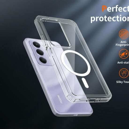 Διάφανη θήκη Magsafe, Xiaomi Redmi 15, διαφανής