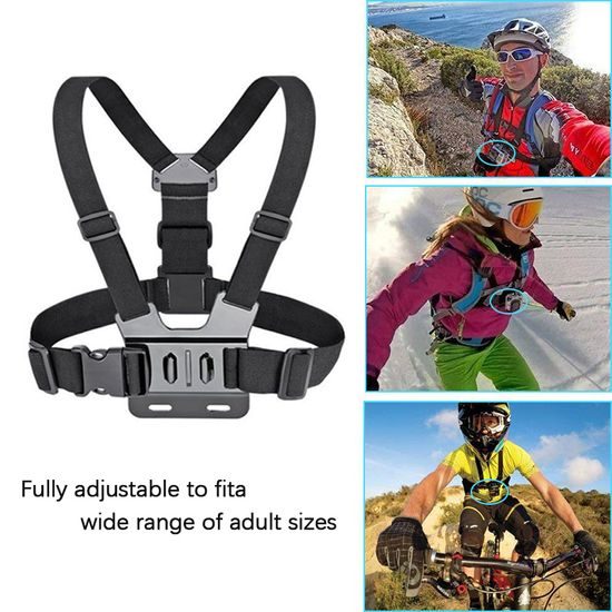 Action Camera Chest Strap Pro – Στηθιαίος Ιμάντας για Κάμερα και Κινητό με Αντάπτορα 1/4"