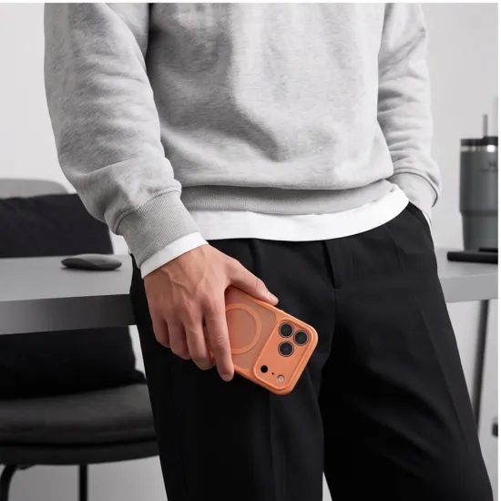 Tech-Protect BasicMag MagSafe Case für iPhone 17 Pro Max / 18 Pro Max - Magnetische Schutzhülle - Orange