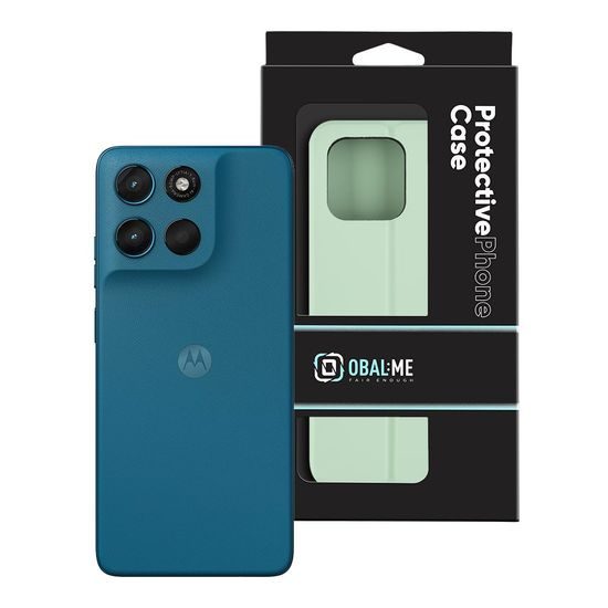 Motorola G57 Power Hoesje - OBAL:ME SmoothTouch - PU Leer met Kaarthouder & Standaard - Lichtgroen