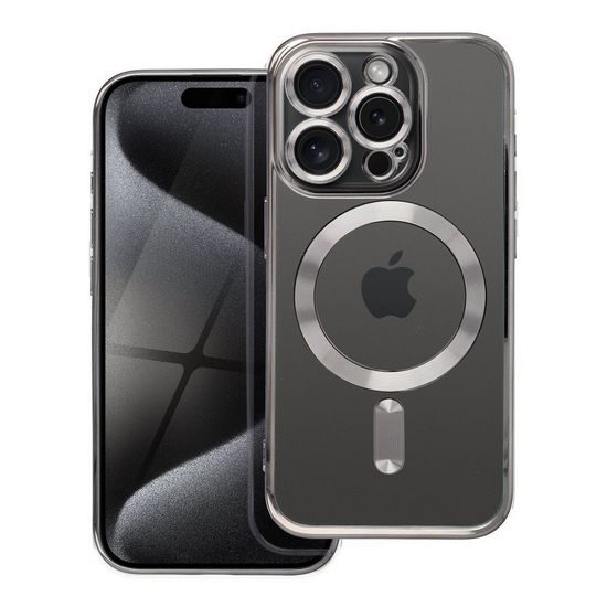 Electro Mag Cover s MagSafe, iPhone 15 Pro, titanově šedý