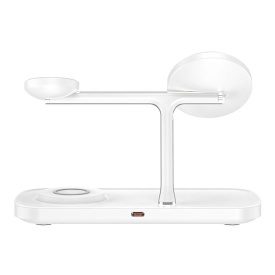 Tech-Protect QI15W-A45 caricatore wireless 3in1 MagSafe, bianco