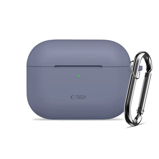 Tech-Protect Σιλικονική θήκη, Apple AirPods Pro 3, ανοιχτό μπλε
