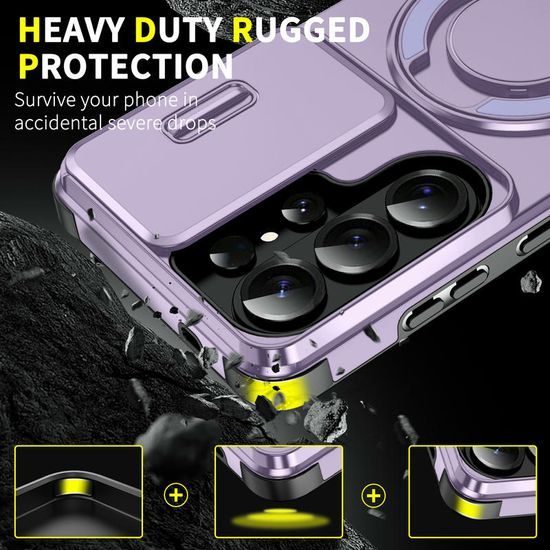 Θήκη Camslide Stand, Samsung Galaxy S26 Ultra, μωβ