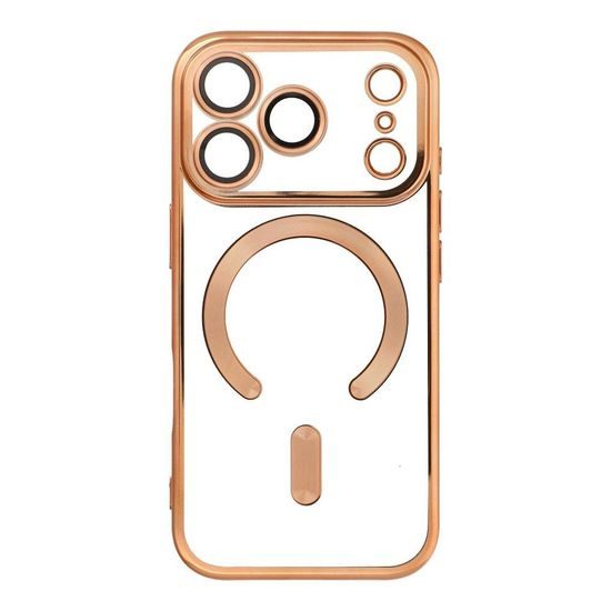iPhone 17 Pro / 18 Pro dėklas – Electro Mag Cover MagSafe – auksinė
