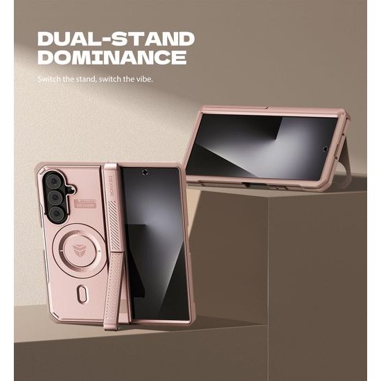 Θήκη Dexnor MagSafe Kickstand Samsung Galaxy Z Fold 7, ροζ