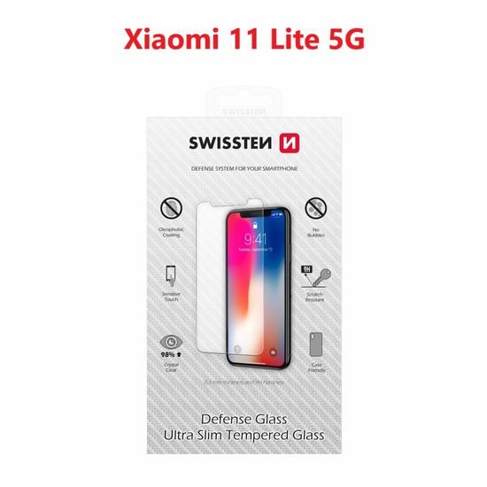 Swissten 2,5D Zaščitno kaljeno steklo, Xiaomi 11 Lite 5G