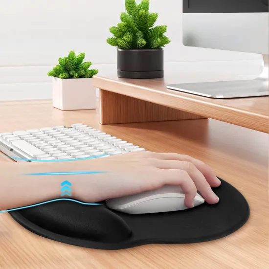 Tech-Protect A200 Mousepad με Gel Στήριγμα Καρπού 25 × 22,5 cm, Μαύρο