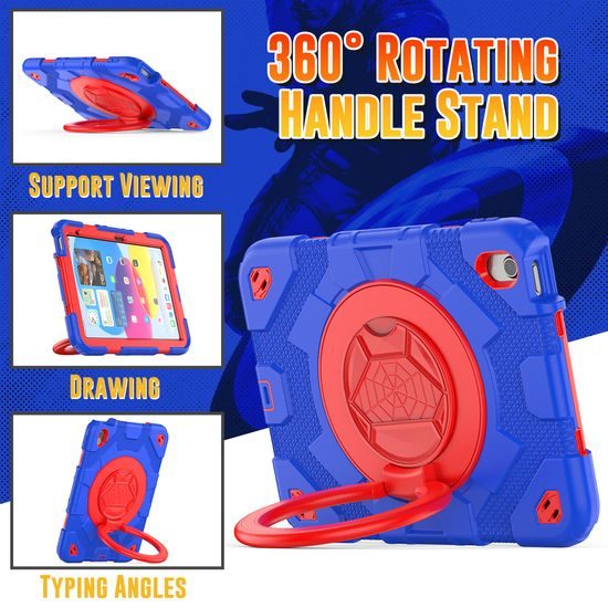 JP Kids360 etui za tablico, iPad 10.9 2022 (iPad 10) / iPad 11 2025 (iPad 11), modro-rdeč
